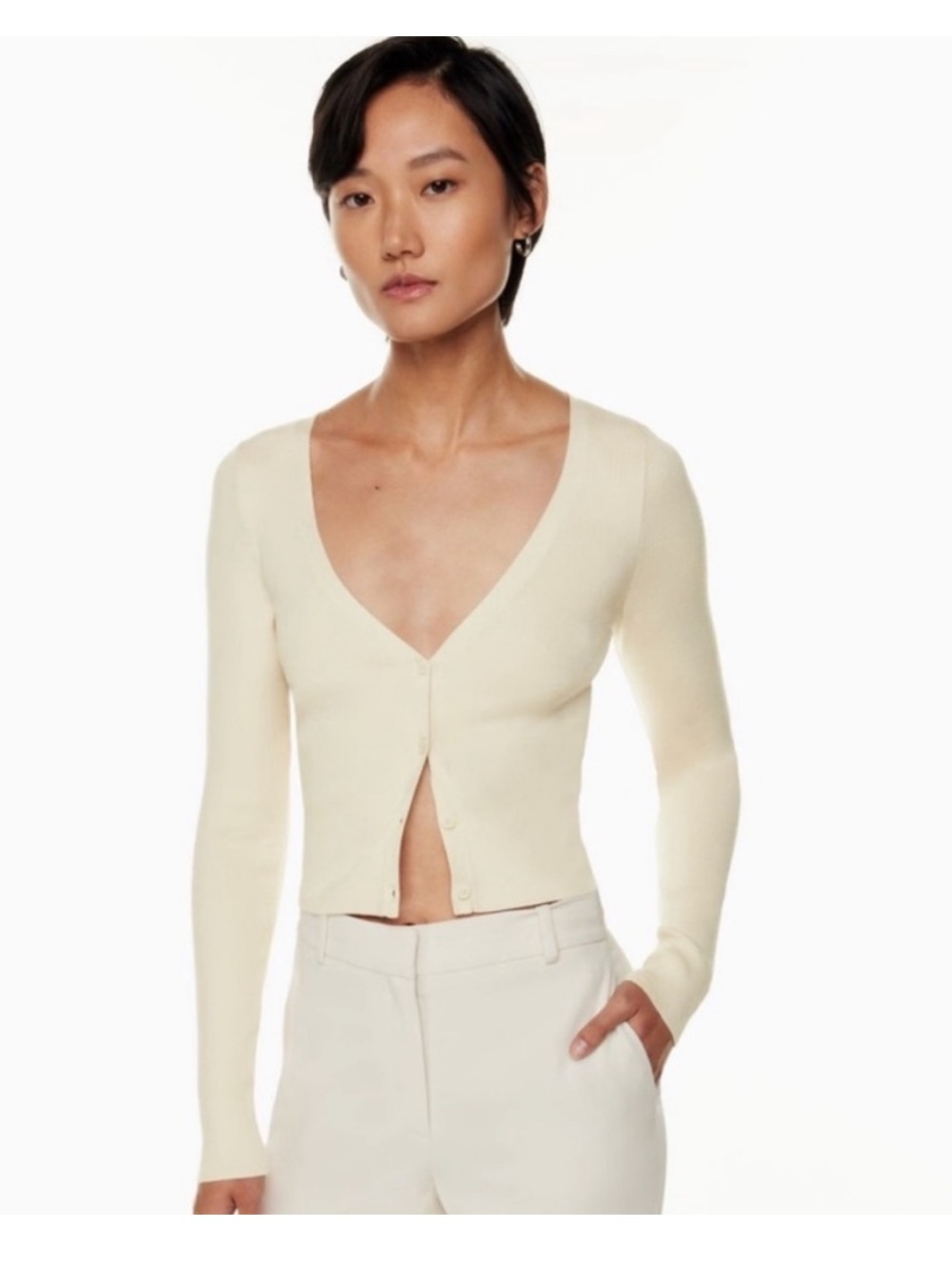 Aritzia Babaton Georgia Cardigan in Oak - XS